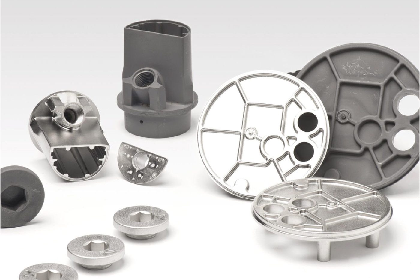 Fig. 8 Corrosion-resistant MIM pump components produced by Sintex