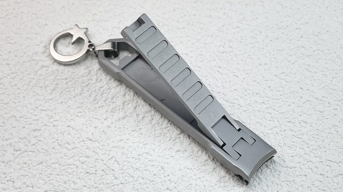 Fig. 7 A foldable stainless steel 420 steel nail clipper manufactured using MIM technology. The powder is produced from the scrap of forged kitchen knife production (Courtesy CHAOYI)