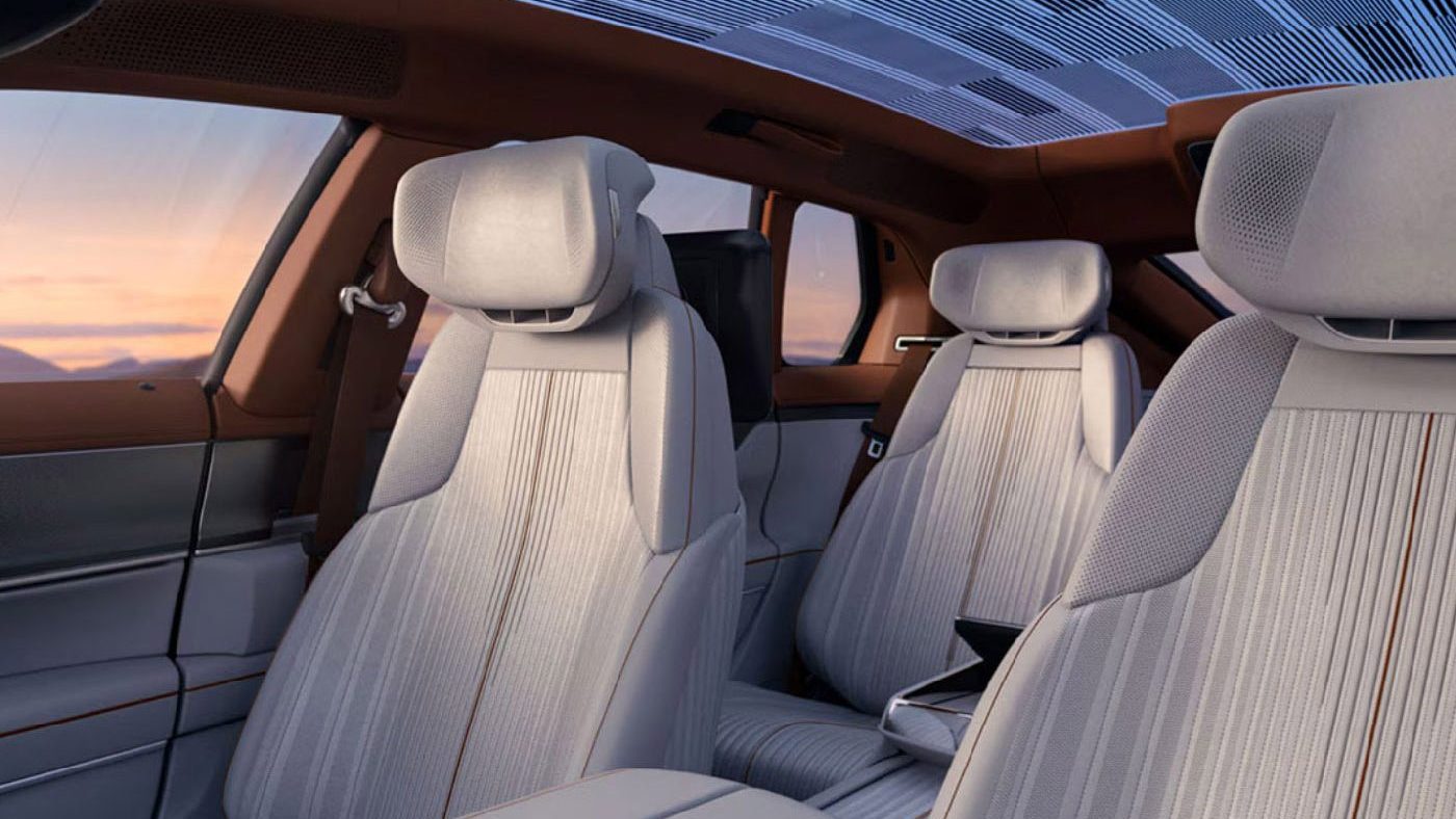 Fig. 15 Interior view of the Cadillac Celestiq, with the seatbelt guide loop visible (Courtesy General Motors) 