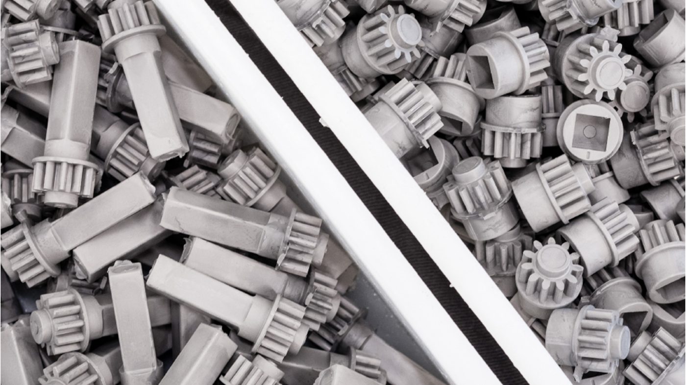Fig. 5 Trays of MIM gears in the green state (Courtesy Visottica Group)