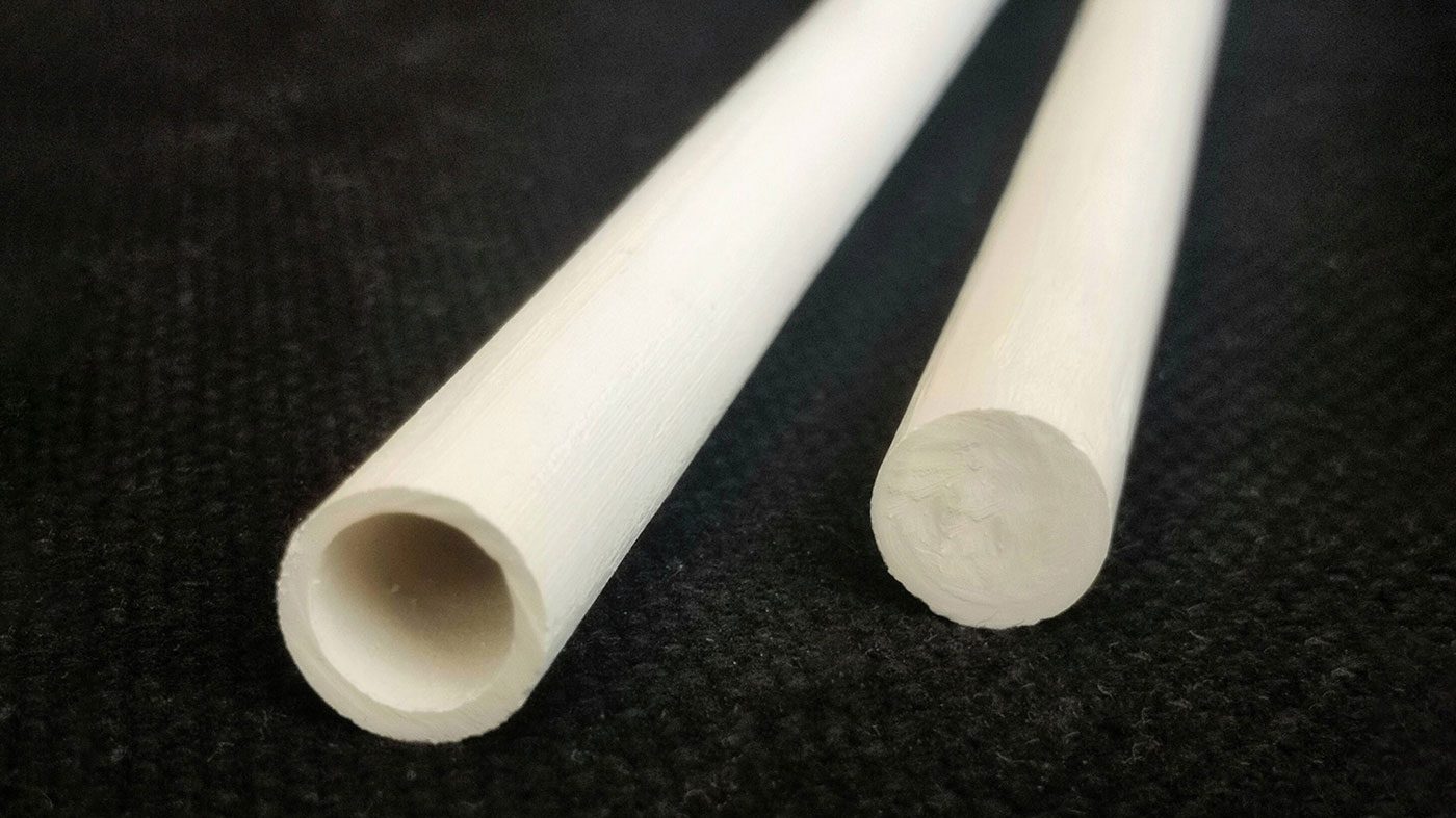Fig. 6 Extruded pipe and rod made from INMAPOM (Courtesy INMATEC)