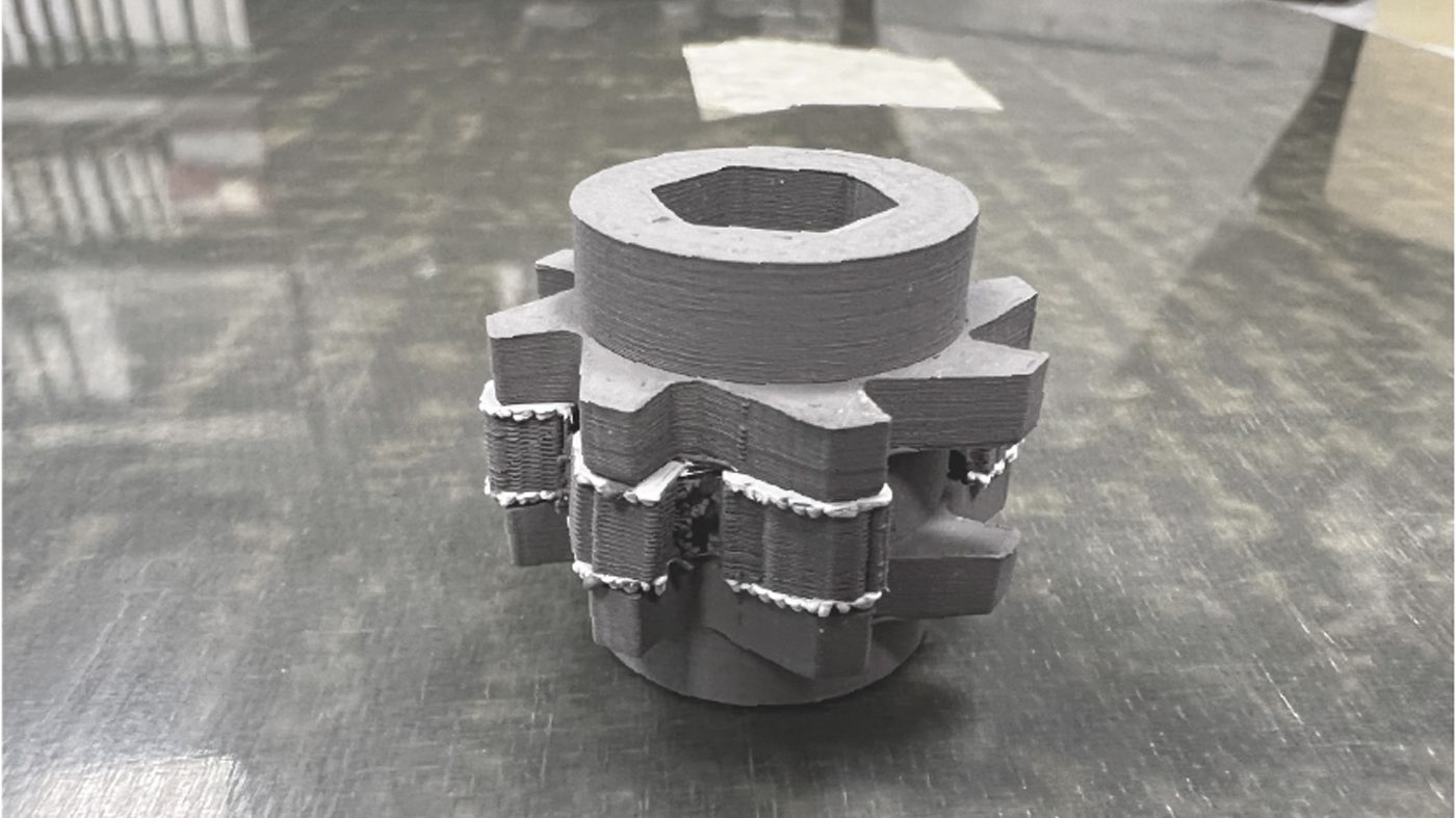Fig. 9 Al2O3 interface layers on a part built using the CR3D I433 (Courtesy Sascha Lenze)