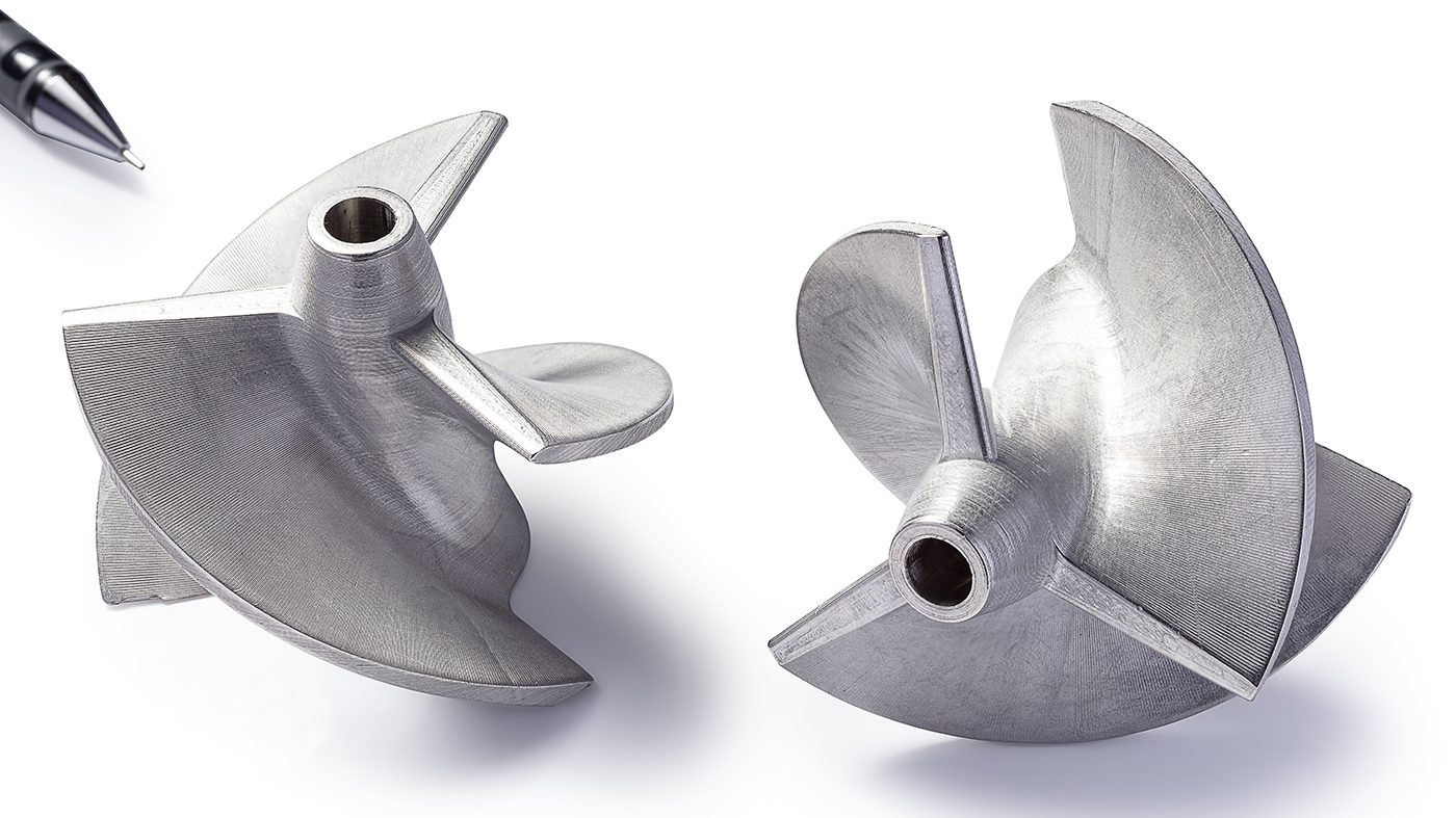 Fig. 13 A 17-4 PH stainless steel propeller manufactured by MEX/FFF from CMG Tech-X filament and used in Safety Of Life At Sea (SOLAS) boats
(Courtesy CMG Technologies)