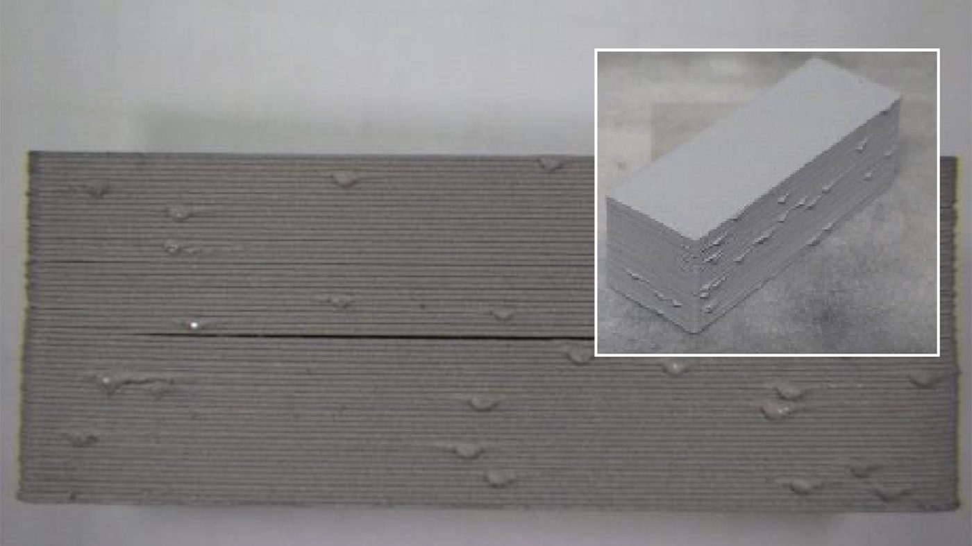 Fig. 16 The ‘cracking’ of filament-based MEX (FFF) components buring debinding is a result of rapid heating, which leads to rapid binder decomposition. It is the high internal pressure of the degrading binder products that leads to the formation of cracks (Courtesy Fraunhofer IFAM))
