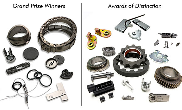 Ten Grand Prizes and fourteen Awards of Distinction were presented in this year's competition. These included conventional PM, MIM, and Metal AM (Courtesy MPIF)